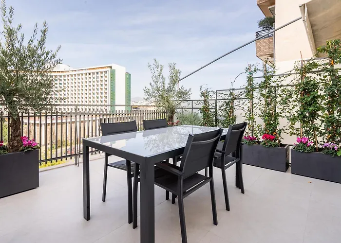 Athena Blue Lux Penthouse 2Br 2Ba With Skyline Terrace, Near Kolonaki