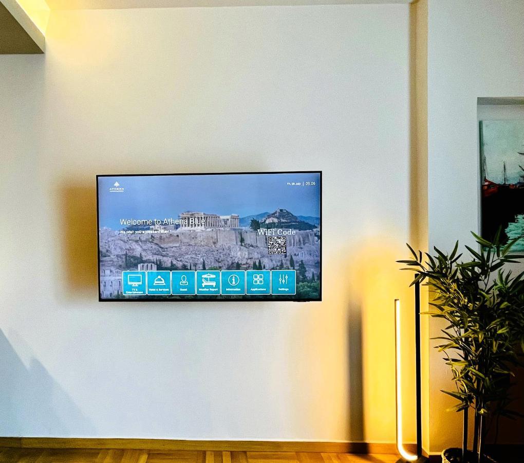 Blue Lux Penthouse 2br 2ba With Skyline Terrace, Near Kolonaki